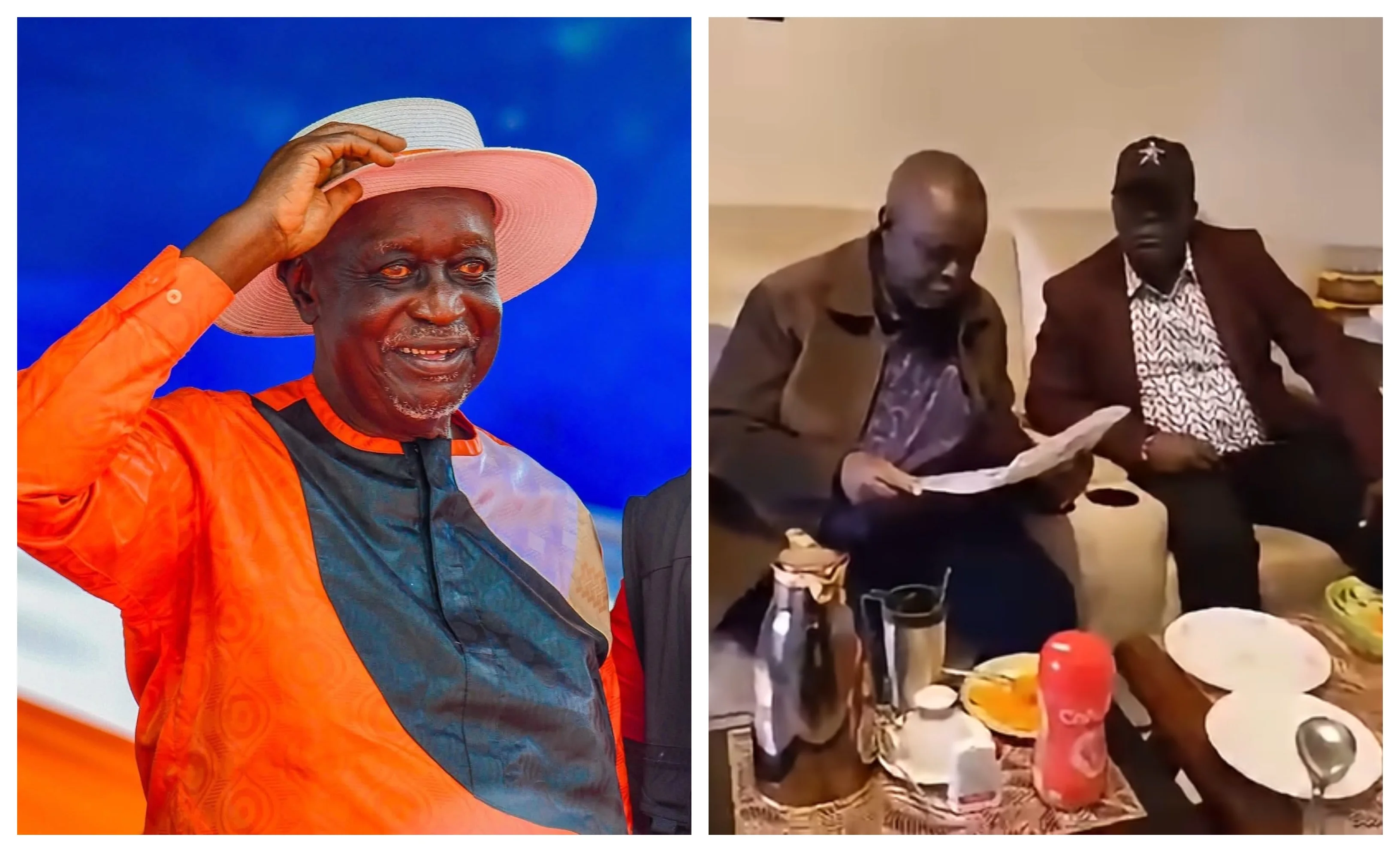 Oburu Reads Today's Newspaper to Disapprove Rumours He's Hospitalised