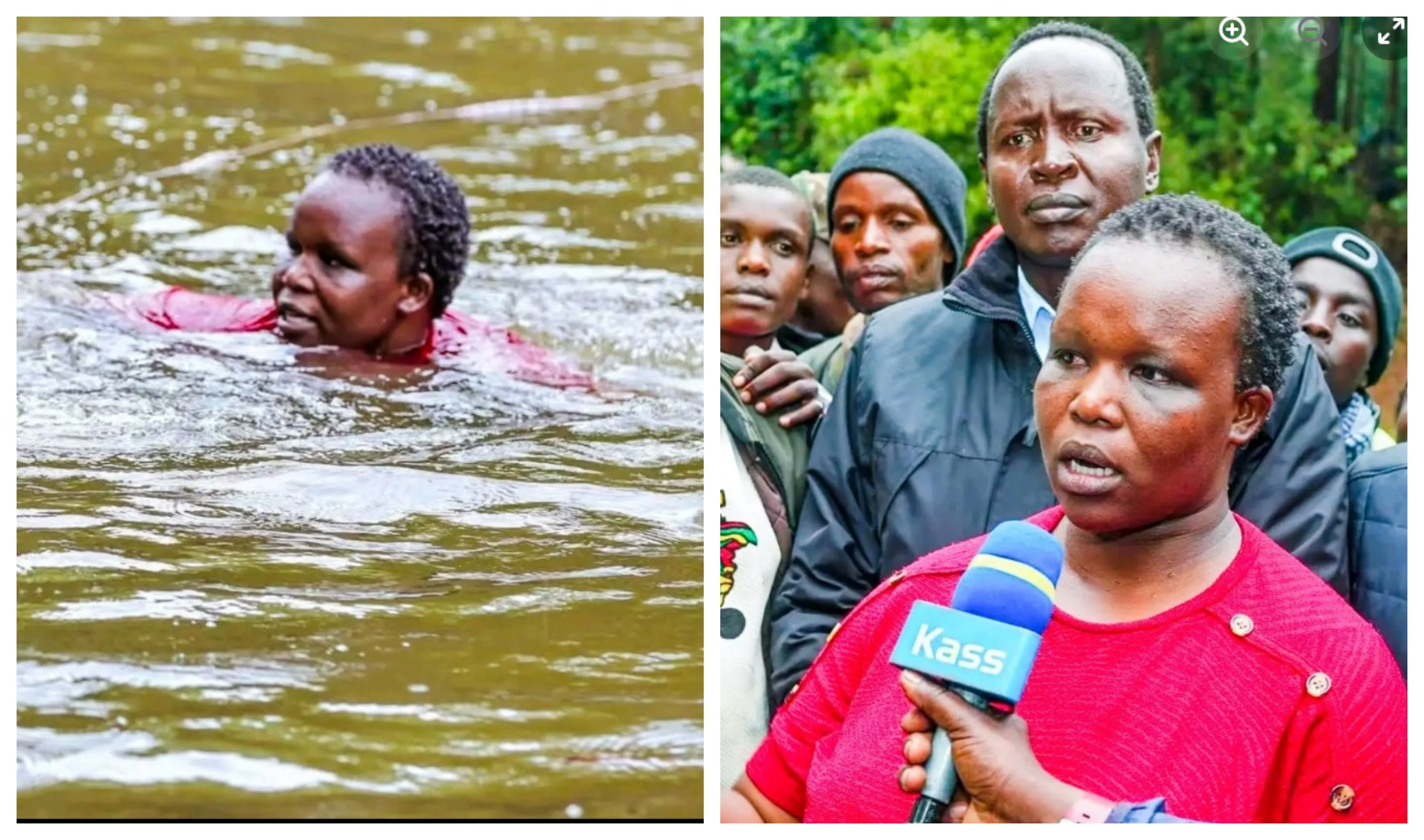 Kericho Women Rep Aspirant Cheptoo Shaz Wades Into River to Help Retrieve Body